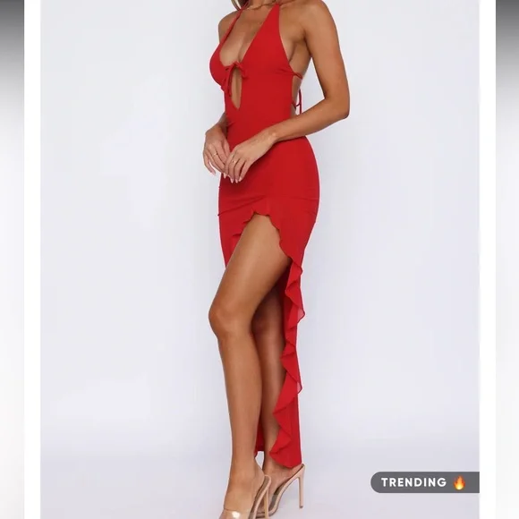 White fox Day by Day maxi dress cherry - Picture 3 of 4